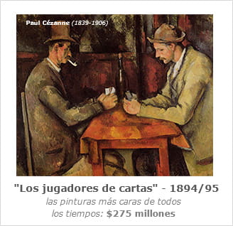 obra de Paul Cézanne Los Jugadores de cartas quinta versión
