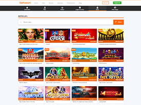 El casino Betsson ofrece un gran número de máquinas tragaperras, algunas de las cuales son con bote.