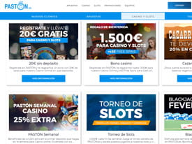 Las distintas promociones del casino Pastón.