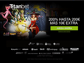 titanbet casino bono especial